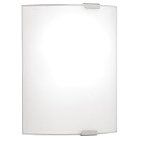 EGLO 84026A Grafik 1 Modern Vanity Indoor Wall Sconce Dimmable LED Mirror Lighting Fixture for Hallway, Bathroom, Fireplace, 11-Inch, Clear