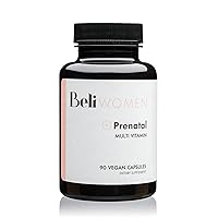 Women Prenatal Multivitamin, for All Stages of Pregnancy, Supports Egg Quality and Fertility, 90 Vegan Capsules (30-Day Supply)