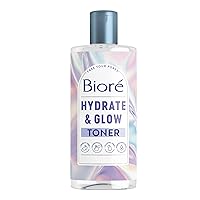 Hydrate & Glow 2% Lactic Acid and Malic Acid, Alcohol Free Toner, Exfoliating Face Toner for Dry, Sensitive Skin with Coconut Water, Dermatologist Tested, Fragrance Free, 8 Oz Bottle