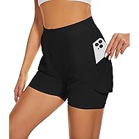 Custer's Night Women's Running Short Workout Athletic Jogging Shorts 2-in-1
