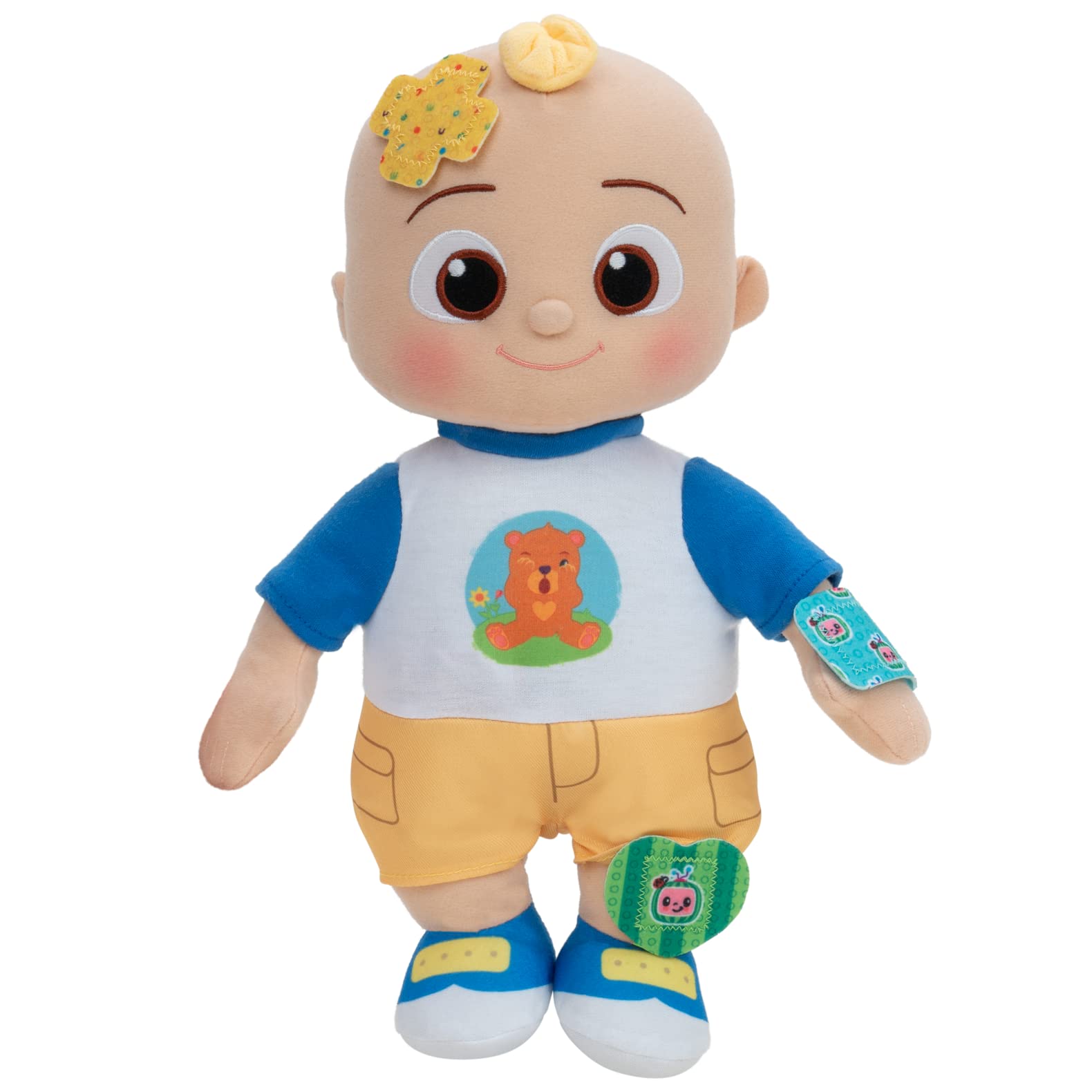 CoComelon Boo Boo JJ Deluxe Feature Plush - Includes Doctor Checkup Bag, Bandages, and Accessories to Care for JJ - 9 Total Accessories - Amazon Exclusive