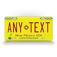 SignsAndTagsOnline Personalized New Mexico License Plate Any Text Custom NM Auto Tag