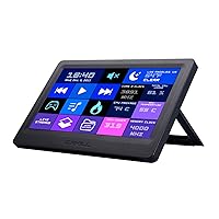 G.Skill WigiDash PC Command Panel - 7 inch Touch Display, Up to 20 (5x4) Widget Grid, Customizable Hotkeys/Shortcuts/Widgets, Monitor System Performance (Windows 10 and 11, USB Powered)