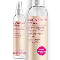 Magnesium Spray - Fragrance-Free Pure Magnesium Chloride Sourced from The Dead Sea - Fast-Absorbing, Vegan Topical Mist Magnesium Spray for Feet or Legs, 4 oz