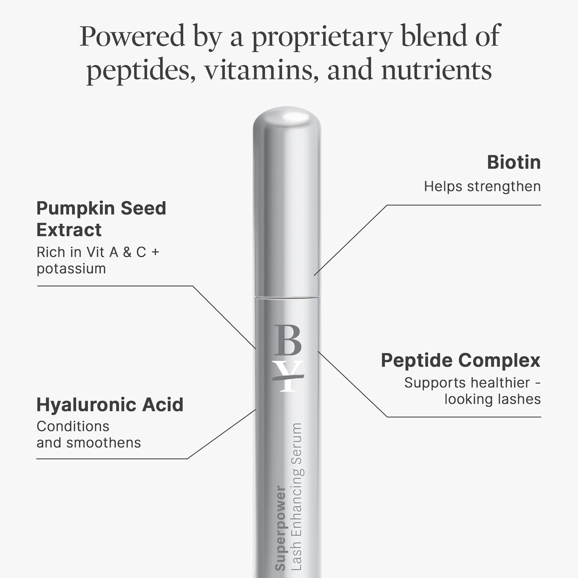 Better Not Younger Superpower Lash Serum (7ml) Lash Conditioner with Peptides, Vitamins & Nutrients - Lash Enhancing Serum for Thicker, Fuller and Longer Lashes - Cruelty-Free Eyelash Serum