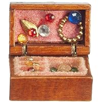 Melody Jane Dollhouse Full Wooden Jewellery Box Miniature Bedroom Dressing Table Accessory