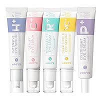 OOTD Intensive Vegan Facial Eye Serum and Cream [5 Pack] Korea All Day Skin Care Solution for Sensitive Skin