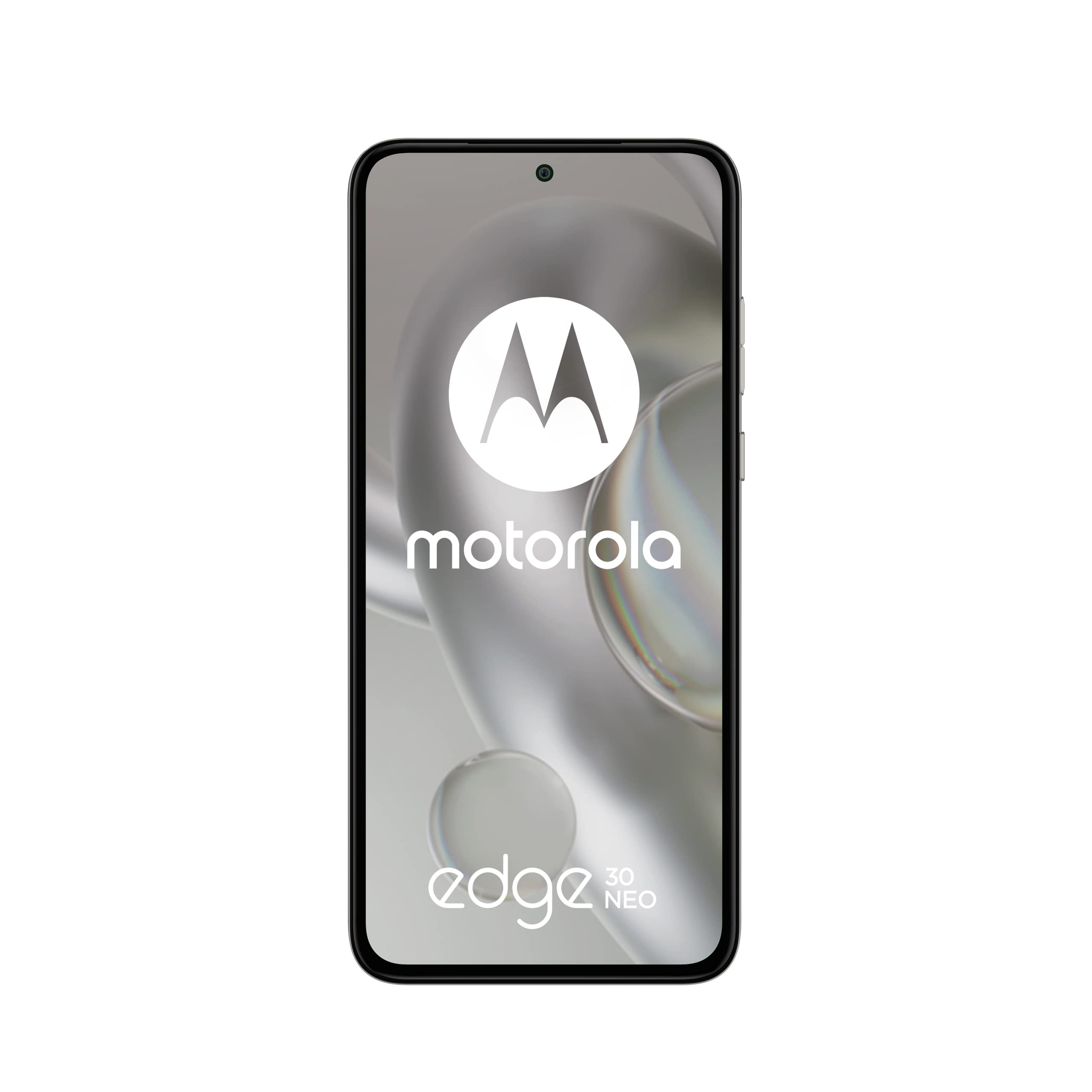 Motorola Edge 30 Neo Dual-Sim 128GB ROM + 8GB RAM (GSM only | No CDMA) Factory Unlocked 5G Smartphone (Ice Palace) - International Version