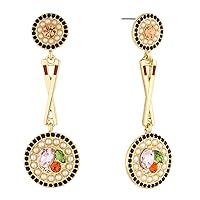 MADISON TYLER Cute Dangle Earrings for Women Trendy,Fun Imitation Pearls Pave Colorful Rhinestone Chopsticks Sushi Food Stud Earrings for Teen Girls,Gifts for Girls Teens and Women