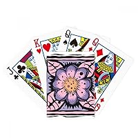 Purple Flower Mexicon Culture Element Engraving Poker Playing Magic Card Fun Board Game