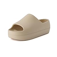 CUSHIONAIRE Women's Harrison platform slide sandal with +Comfort
