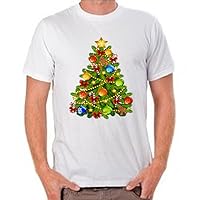 Christmas Tree for Men T-Shirt (2X-Large, White)
