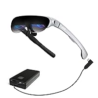 Rokid Air AR Glasses Augmented Reality Wearable Tech Headsets Smart Glasses for Movie Video Display,Myopia Friendly Portable Massive Screen with 1080P OLED Dual Display,43°FoV, 55PPD
