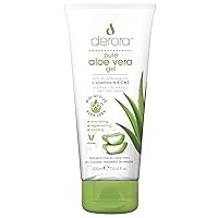 Libiti Derora Aloe Vera Gel, Contains 100% Pure and Natural Bioactive Aloe Ingredients for Healing, Soothing and Hydrating Skin, Face, Cruelty Free & Vegan, 200 ml (Pack of 1)