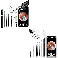 Ear Wax Removal, Ear Cleaner with Camera, Ear Wax Removal Kit with 1080P, Ear Camera Otoscope with Light, Ear Cleaning Kit for iPhone, iPad, Android Phones