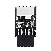 Motherboard USB 2.0 9Pin to Type-E Key-A Front Connector Converter Mainboard 9-Pin Type E Adapter 9 Pin USB Header to Female USB