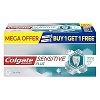 Colgate Sensitive Plus Toothpaste, with Pro Argin Formula for Sensitivity Relief, 140gm