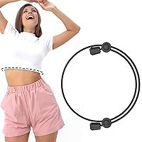Adjustable Band, Tool for Sweater and Shirt, Belly Leaking Band, The Elastic Band to Change The Style of Your Tops(1PC, Black, Size:Medium)