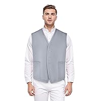 TopTie Two Pocket Unisex Vest Button Up Waistcoat Volunteer Work Vest