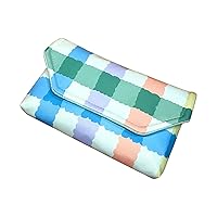 Handmade New2DSXL Soft Storage Bag Portable Thickened Carry Pouch Candy Plaid, for New 2DS XL / LL 2DSLL 2DSXL Handheld Game Console, Waterproof Impact-Resistance Travel Storing Snap Pocket