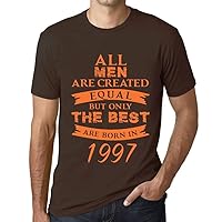 Men's Graphic T-Shirt All Men are Created Equal but Only The Best are Born in 1997 27th Birthday Anniversary 27