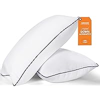 Bed Pillows for Sleeping- King Size, Set of 2, Cooling Hotel Quality with Premium Soft Down Alternative Fill for Back, Stomach or Side Sleepers
