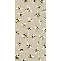 IHR 16-Count 3-Ply Guest Towel Buffet Paper Napkins, 8.5 x 4.5-Inches, Lovely Bees Linen