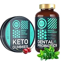 WILD FUEL Oral Probiotics for Oral Health and Keto Candy with MCT Oil Bundle