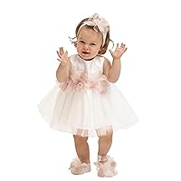Lilax Baby Girl Tulle Dress Gown Pageant 3 Piece Party Wedding Dress