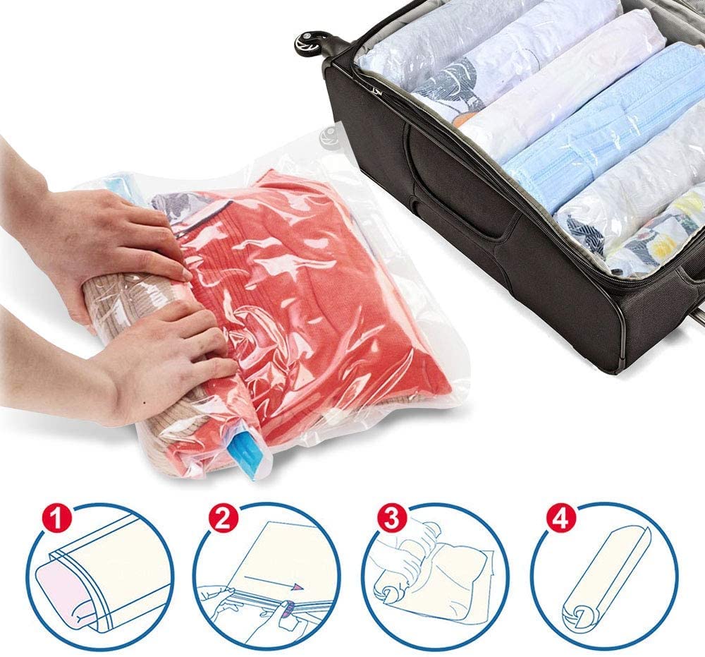 YourNo1Home Vacuum Storage Bags Save 80 on Clothes Storage Space  Vacuum  Sealer Bags for Blankets Bedding Clothing Space Saver  Compression Seal  for Closet Storage  Pump for Travel 70 x 100  Your No1 Home