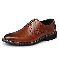 Business Tuxedo Shoes for Men Lace Up Pointed Toe Wedding Oxfords Shoes Fashion Retro Modern Formal Prom Dress Shoes