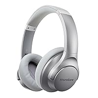 Soundcore Anker Life Q20 Hybrid Active Noise Cancelling Headphones, Wireless Over Ear Bluetooth Headphones, 60H Playtime, Hi-Res Audio, Deep Bass, Memory Foam Ear Cups, for Travel, Home Office