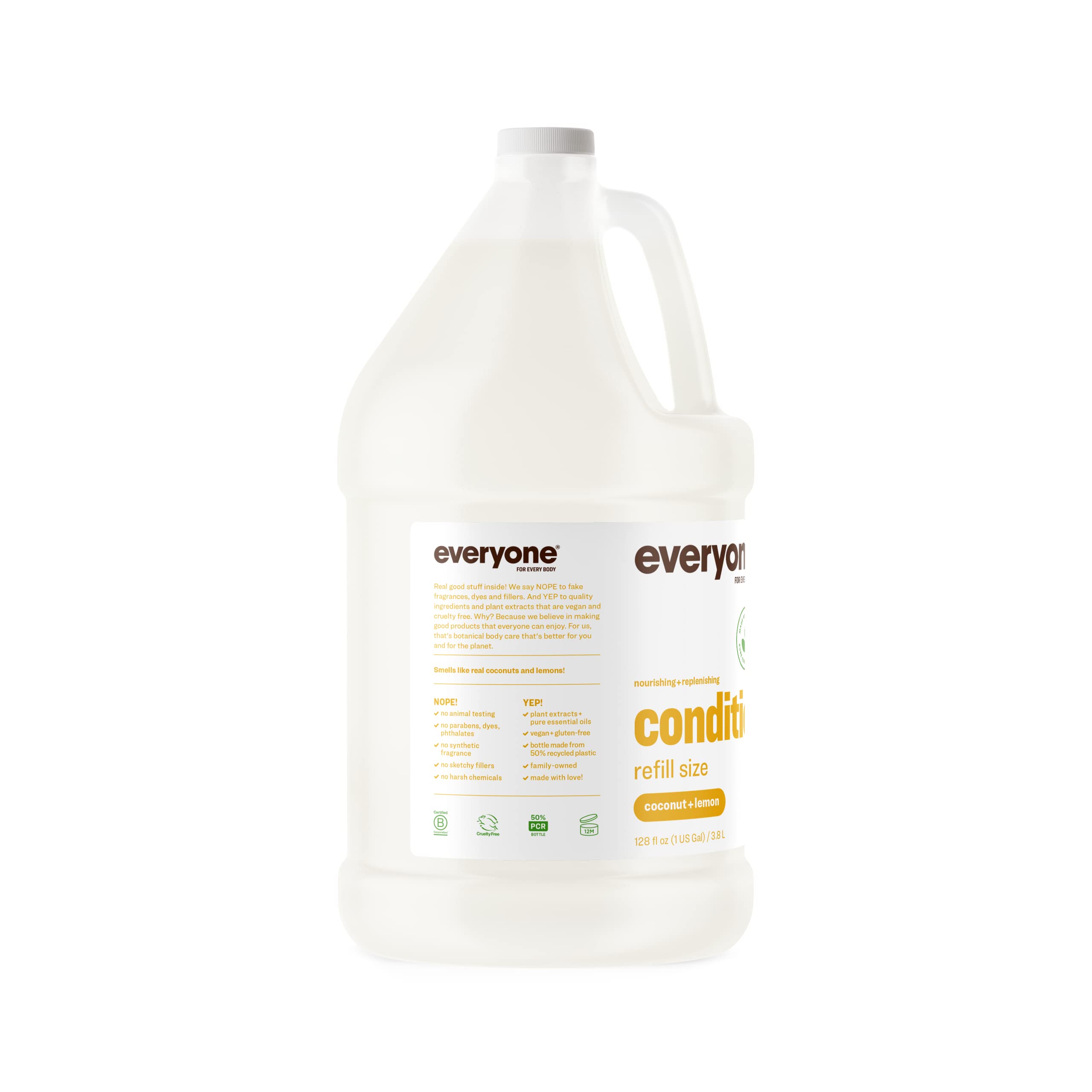 Everyone Color Safe Conditioner, 128 Ounces, Coconut and Lemon