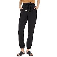 Calvin Klein Jogger Pants with Pockets and Belt Black XL (US 14)