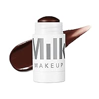 Milk Makeup Matte Bronzer, Spaced (Very Deep Bronze) - 0.19 oz - Cream Bronzer Stick - Buildable, Blendable Color - Matte Finish - 1,000+ Swipes Per Stick - Vegan, Cruelty Free