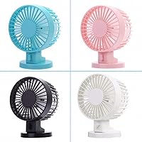 Portable Handheld Fan USB Charging Portable Handheld Small Electric Fan Air Conditioner Cooler Cooling Fan Summer Desk Table Cooling Fans, vertice, White (Color : White)