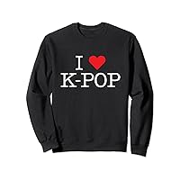 I Love Kpop Heart Cute South Korean Music Korea Lover Sweatshirt