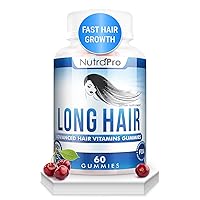 NutraPro Long Hair Gummies – Anti-Hair Loss Supplement for Faster Hair Growth of Weak, Thinning Hair – Grow Long Thick Hair & Increase Hair Volume with Biotin And 10 Hair Vitamins.For Men And Women.