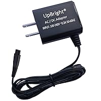 UpBright 2-Prong 5V AC/DC Adapter Compatible with Happy Nuts The Ballber Groin Trimmer Waterproof Rechargeable Li-ion Battery Ball Shaver DC5V 1A 5.0V 1.0A Switching Power Supply Cord Cable Charger
