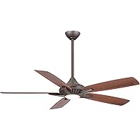 MINKA-AIRE F1000-ORB Dyno 52 Inch Indoor Ceiling Fan with Integrated LED 16W Dimmable Light in Oil Rubbed Bronze Finish