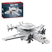 MINDEN Military Fighter Series Block Set, E2 Warning Fighter Model, Educational Toys for Boys and Girls, 2023