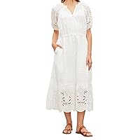 VELVET BY GRAHAM & SPENCER Women's Nadia Embroidered Lace Dress, Ecru