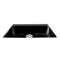 Sinks-Delray 754-UM Single Bowl Undermount No Hole Cast Iron Kitchen Sink 33