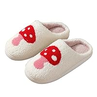 Checkered Slippers for Women Men Spooky Slides Keep warm Cozy House Slippers Indoor Outdoor Shoes