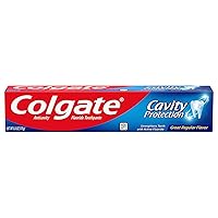 Colgate Cavity Protection Regular Fluoride Toothpaste, White, 6 oz