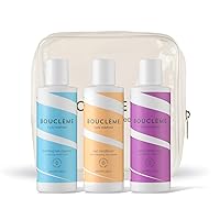 Bouclème - Waves Travel Kit - Ultimate Haircare Travel Kit for Wavy Hair - Protects & Nourishes Waves - Includes Hair Cleanser, Conditioner & Super Hold Styler - Natural and Vegan - 10.1 fl oz