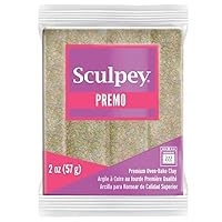 Polyform Sculpey Premo Polymer Oven-Bake Clay, Opal, Non Toxic, 2 oz. bar, Great for jewelry making, holiday, DIY, mixed media and home décor projects. Premium clay great for clayers and artists.