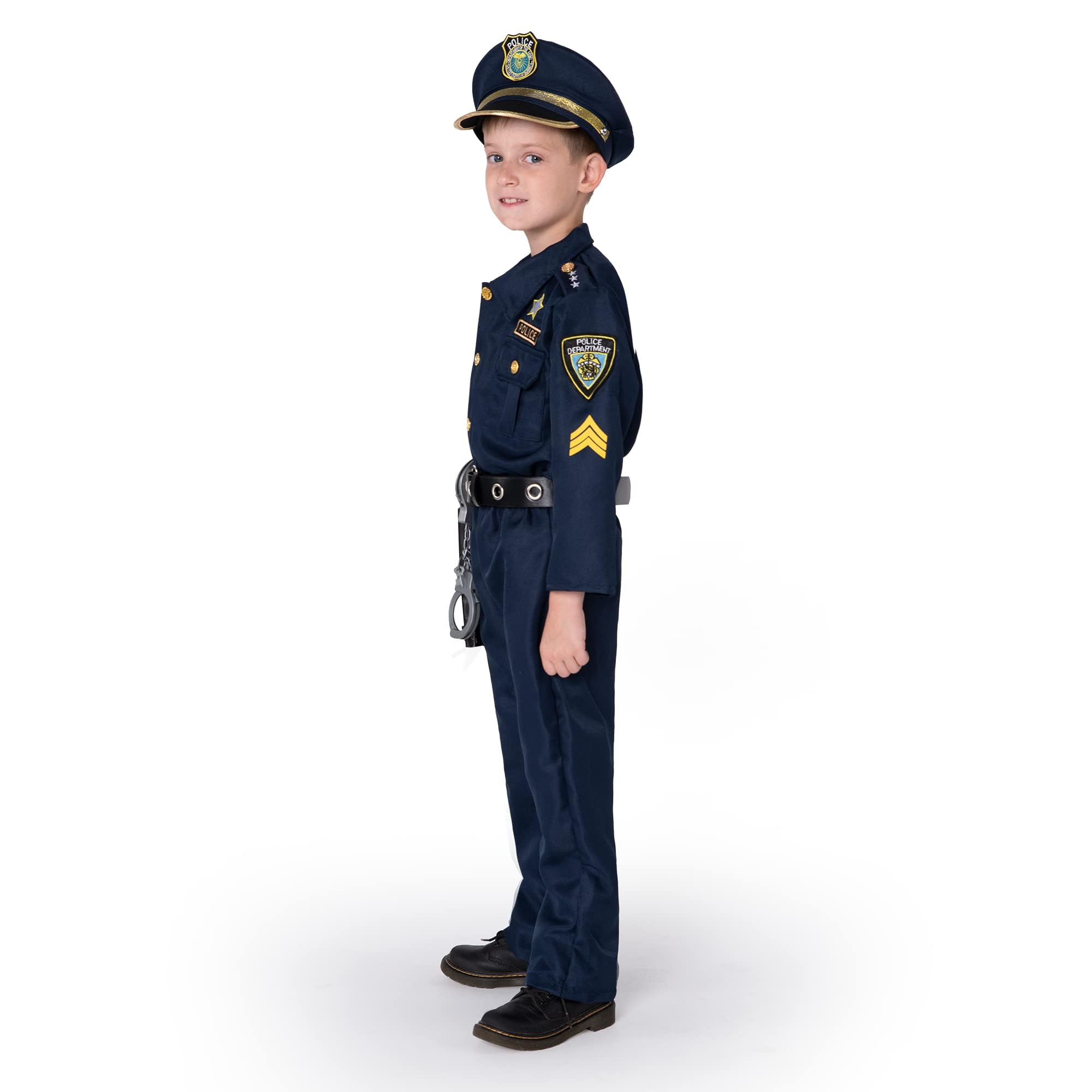 JOYIN Toy Deluxe Police Officer Costume and Role Play Kit for Kids Halloween Cosplay (Medium)