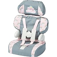 Casdon Grey Car Booster Seat. Dolls Car Booster Seat for Children Aged 3+. Suits Dolls Up to 35cm in Size