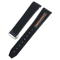 Rubber Silicone Soft Watchband 19mm 21mm 20mm Fit for Omega Speedmaster 326 Watch Strap Seamaster 300 Black Sport Bracelet Tools